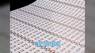 Placa de circuito flexible de tira de LED de 24 V 2835 60 LED