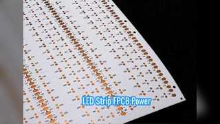 Tira de LED flexible PCB 12V Película blanca FPCB