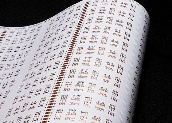 comprar 5050 30led/PCS 24V Tira de LED Flexible de Doble Cara con Película Blanca FPCB online manufacture