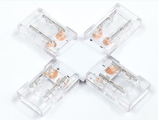 comprar Tira de luz COB transparente en forma de cruz con conector de 8 mm y 10 mm Alta conductividad | Fácil instalación para iluminación doméstica, comercial e industrial online manufacture