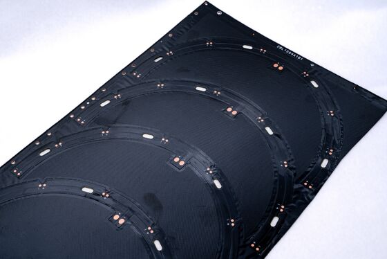 comprar Alta flexibilidad 0,1 mm mín. Línea capa doble impresa flexible resistente FPC de la placa de circuito de la anchura 300°C FPC online manufacture