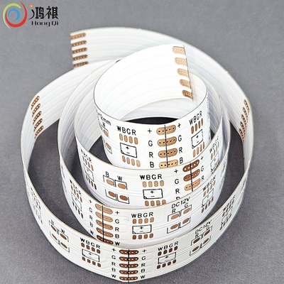 RGBW 4 en 1 COB PCB Flexible LED de circuito de banda fuente personalizada