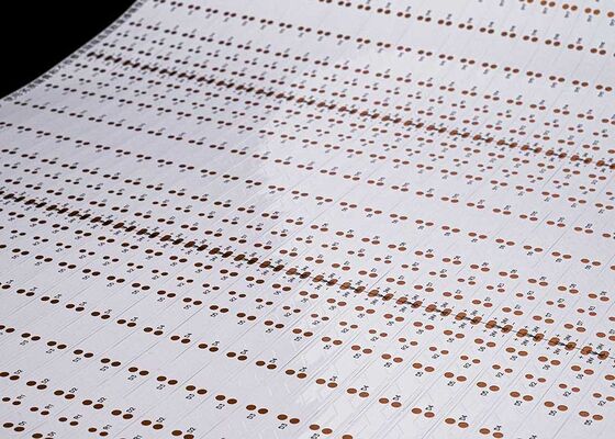 Placa de circuito flexible FPCB de película blanca de doble cara de 24V para iluminación de tiras LED