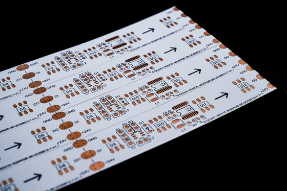 Tabla de PCB flexible para la tira de LED Tabla de doble capa colorida Revestimiento de película de doble cara