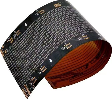 Ensamblaje de placa de circuito personalizado Pantalla LED flexible de doble capa FPC con nivel de protección contra incendios V0 y opciones personalizables
