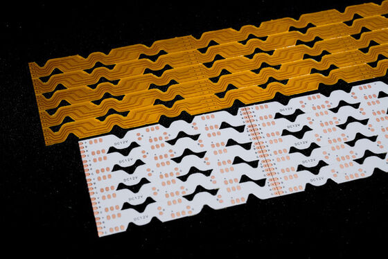 FPC de banda LED de doble capa con nivel de protección contra incendios V0 y placa de circuito impreso flexible personalizable