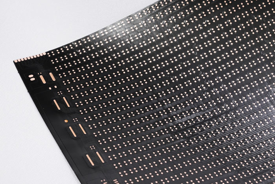 Ensamblaje de PCB flexibles personalizados con texto negro de doble cara LED pantalla de visualización flexible FPC