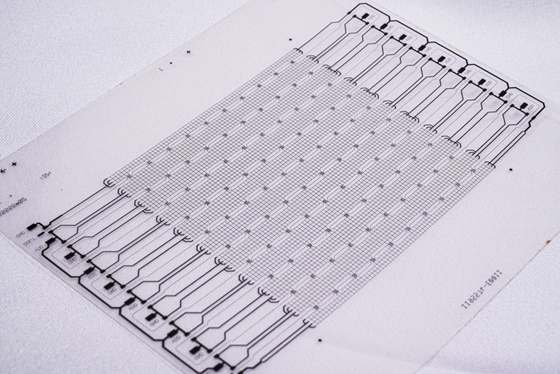 Placa de circuitos impresos HDI electrónica con pantalla LED de doble capa PCB flexible transparente