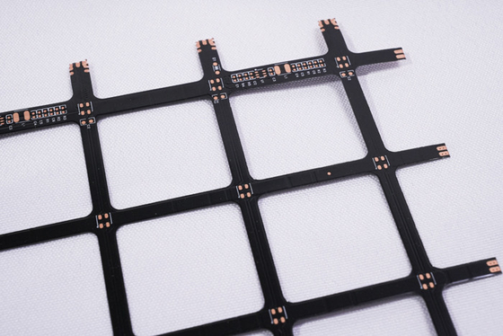Placa de circuitos impresos electrónicos a medida de película negra dorada de doble cara FPC