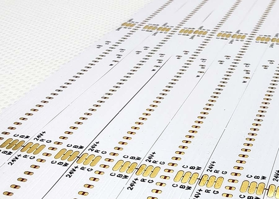 Dos capas LED COB PCB Flexible de circuito con tablero blanco y diseño de texto negro