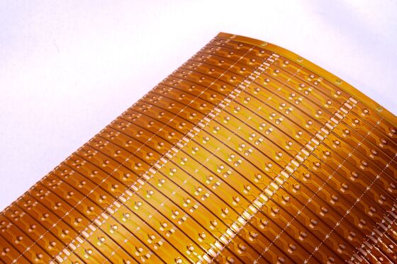 Ensamblaje de PCB de circuito impreso de doble capa para tira de LED con nivel de protección contra incendios V0 y PCB flexible de 0,25 mm de espesor para iluminación LED