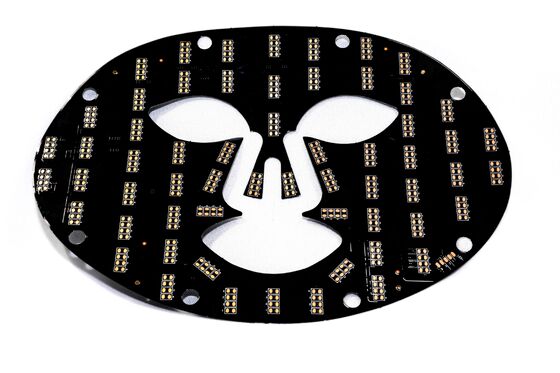 Placas de Circuito Flexible FPC Personalizadas con Luces LED Material Base de Poliimida Doble Capa OSP Antioxidante para Máscara de Belleza Médica